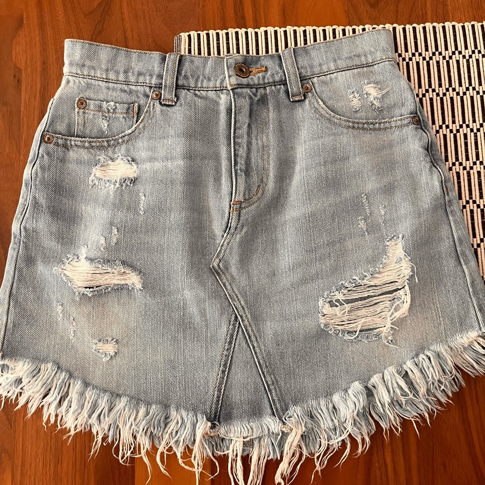 Denim Mini skirt
